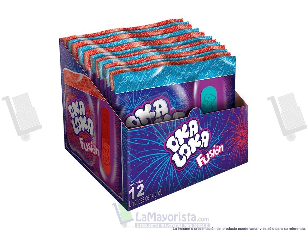 -Al por mayor- Oka Loka Fusionx12 X Unidades 168G
