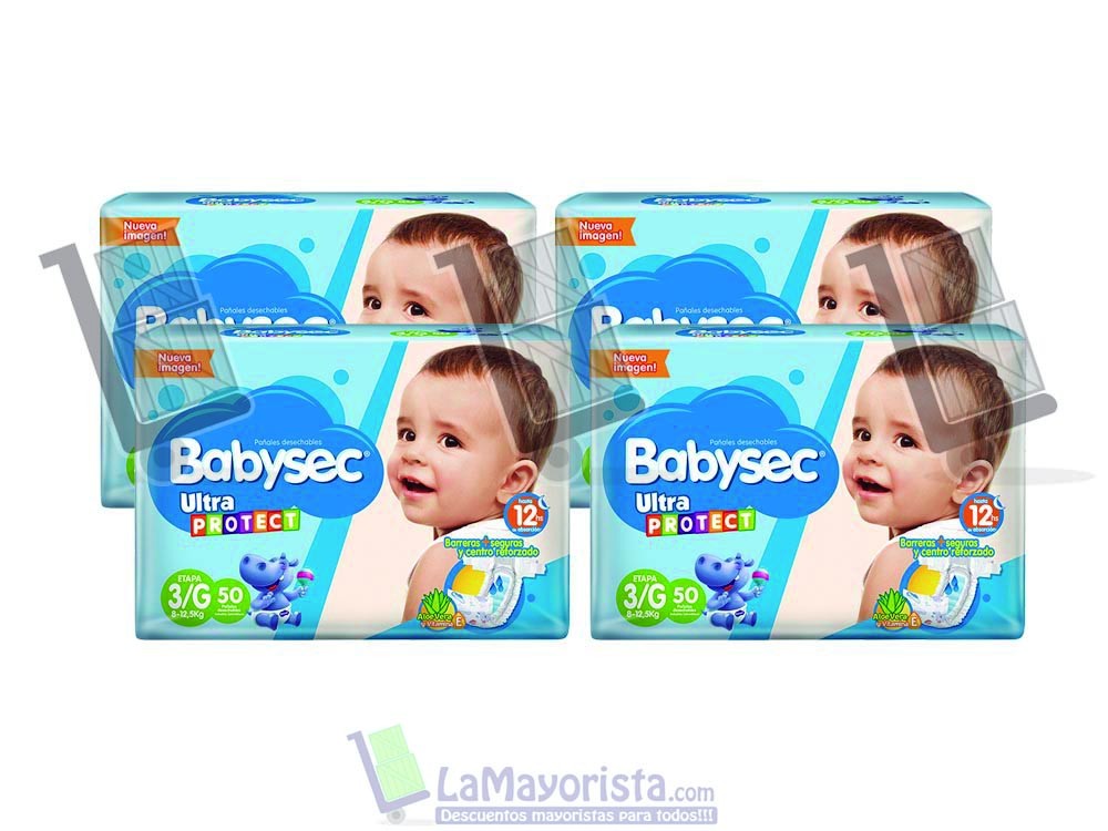 -Al por mayor- Pañal Babysec Ultraprotect G x 30