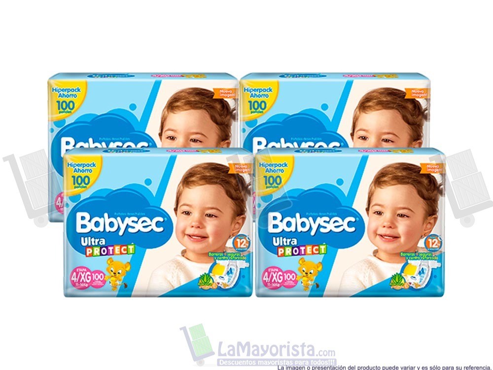 -Al por mayor- Pañal Babysec Ultraprotect Xg
