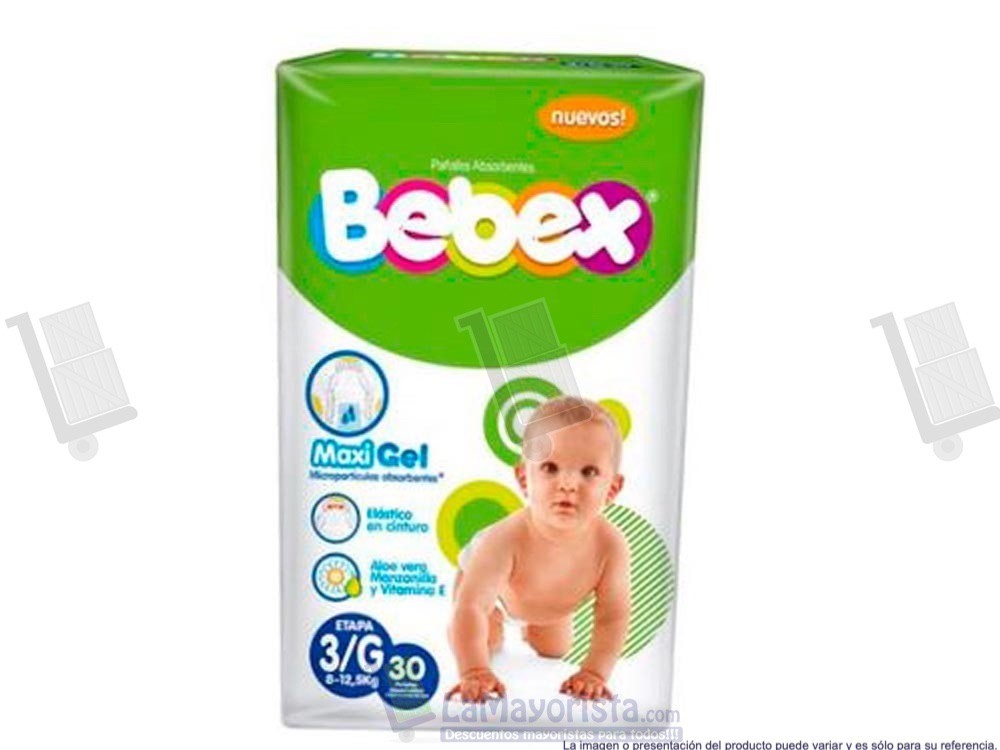 -Al por mayor- Pañal Bebex G x 30