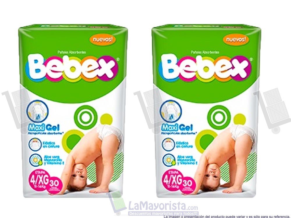 -Al por mayor- Pañal Bebex xxg x 30