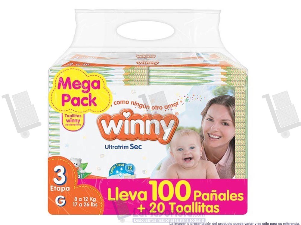 PAÑAL WINNY ETAPA3 X100