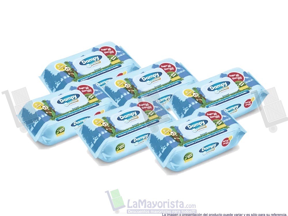 PAÑITO DAMPY AZUL X100
