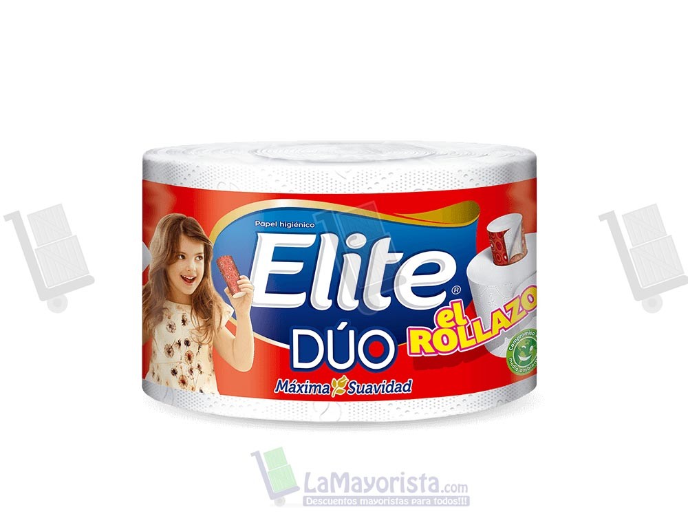 -Al por mayor- Papel higiénico Elite Duo Rollazo X24 unidades