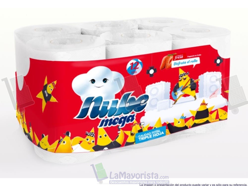 PAPEL H. NUBE MEGA ROLLO X 48