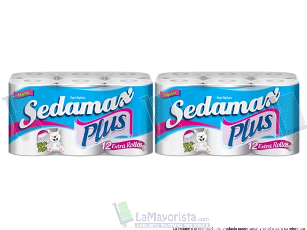 -Al por mayor- Papel higiénico Sedamax Plus X24 unidades