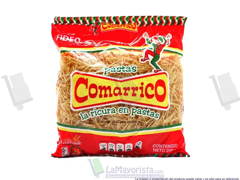 PASTA COMARRICO FIDEO X 250gr