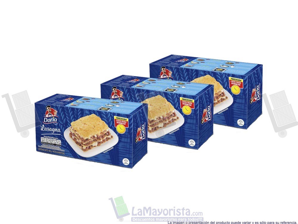 -Al por mayor- PASTA DORIA LASAGNA X400gr.