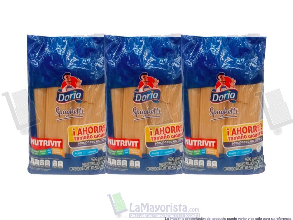 -Al por mayor- PASTA DORIA SPAGHETTI X 3.000gr.