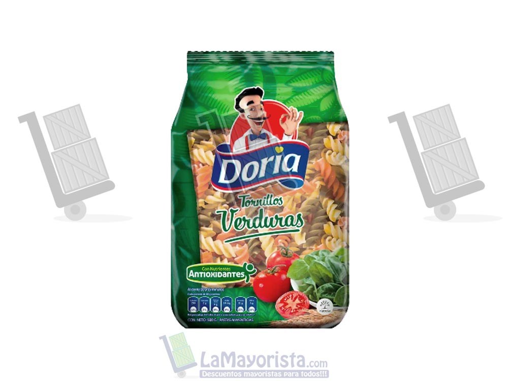 PASTA DORIA TORNILLO CON VERDURA 500 GR.
