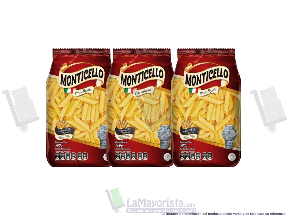 PASTA MONTICELLO PENNE RIGATE X500gr