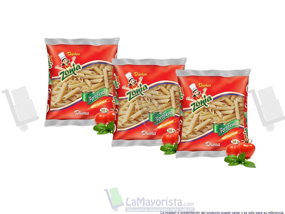 -Al por mayor- Pasta Sonia Pluma X200Gr.
