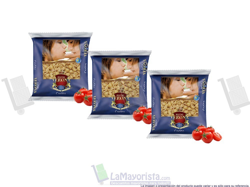 -Al por mayor- Pasta Verona Codito X250Gr.