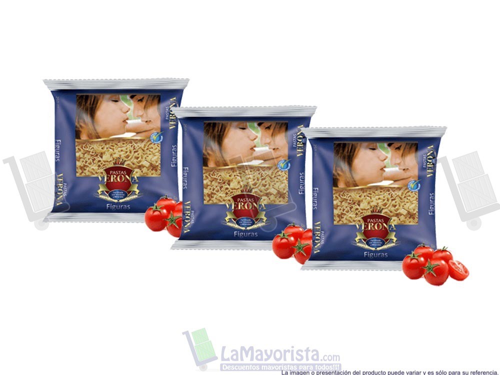 -Al por mayor- Pasta Verona Figuras X250Gr.