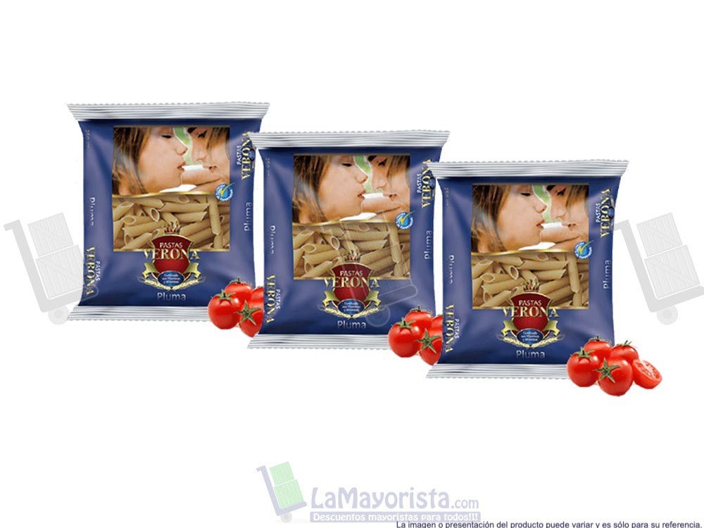 -Al por mayor- Pasta Verona Pluma X250Gr.