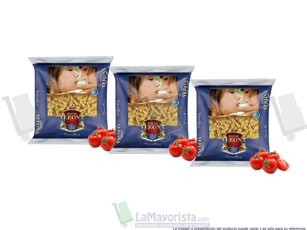 -Al por mayor- Pasta Verona Tornillo X250Gr.
