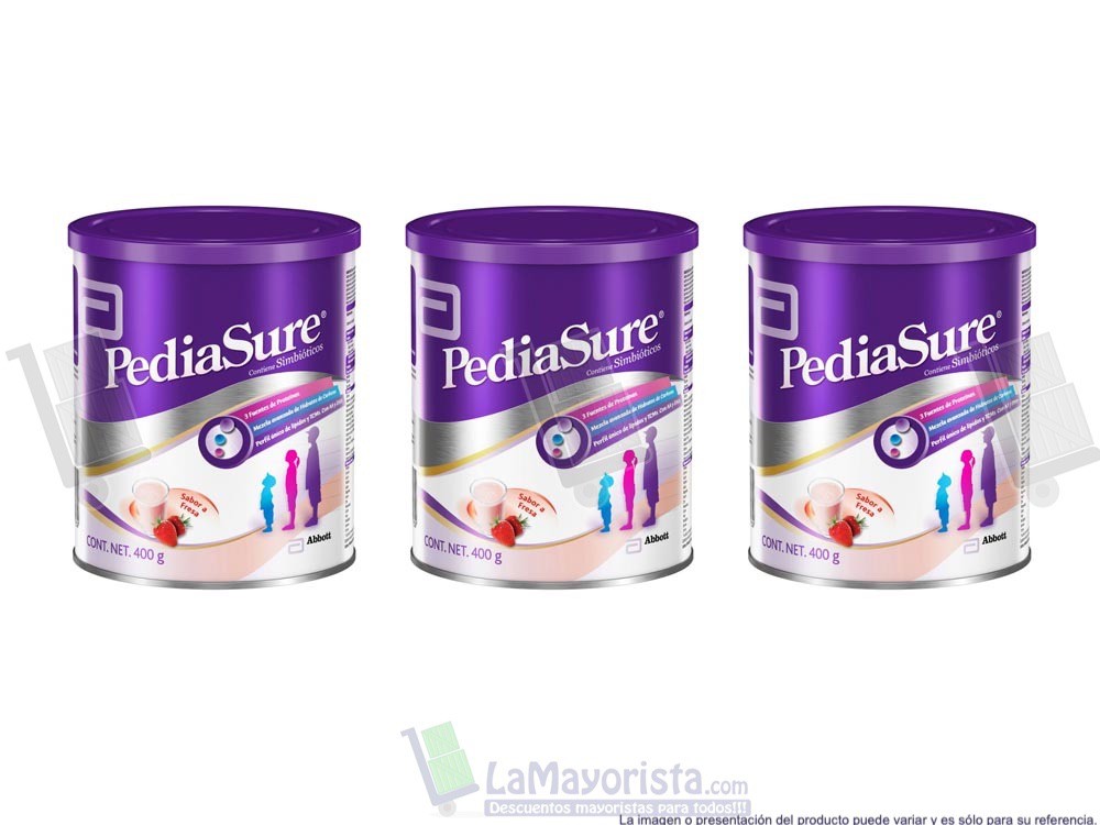 -Al por mayor- Pediasure Lata Fresa X 400Gr.