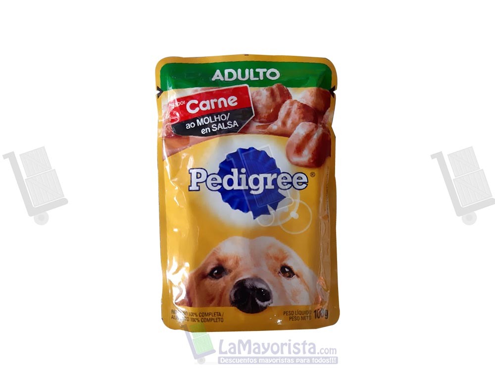 -Al por mayor- SOBRE PEDIGREE ADULTO R.P CARNE X 100gr
