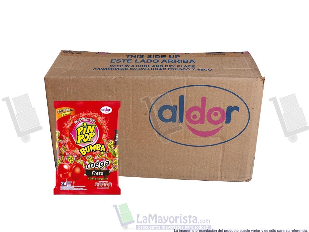 PIN POP MEGA FRESA X24 CJA X16