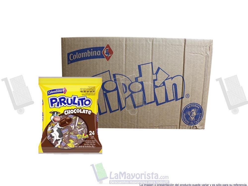 -Al por mayor- Pirulito Chocolate X 216G