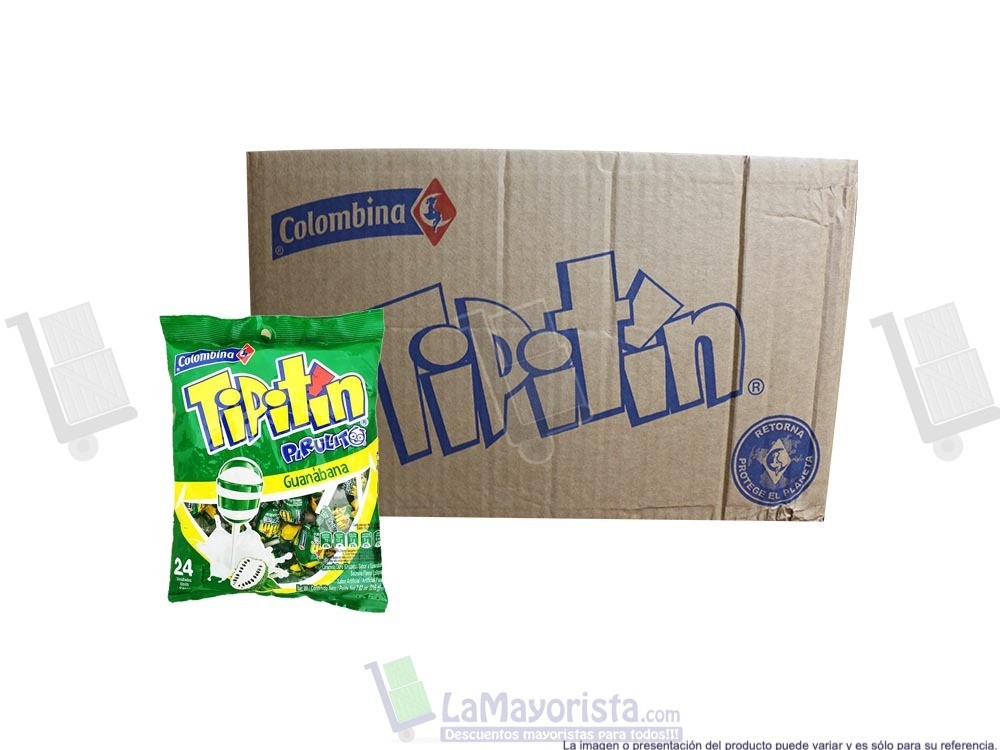 -Al por mayor- Pirulito Guanabana x 216G