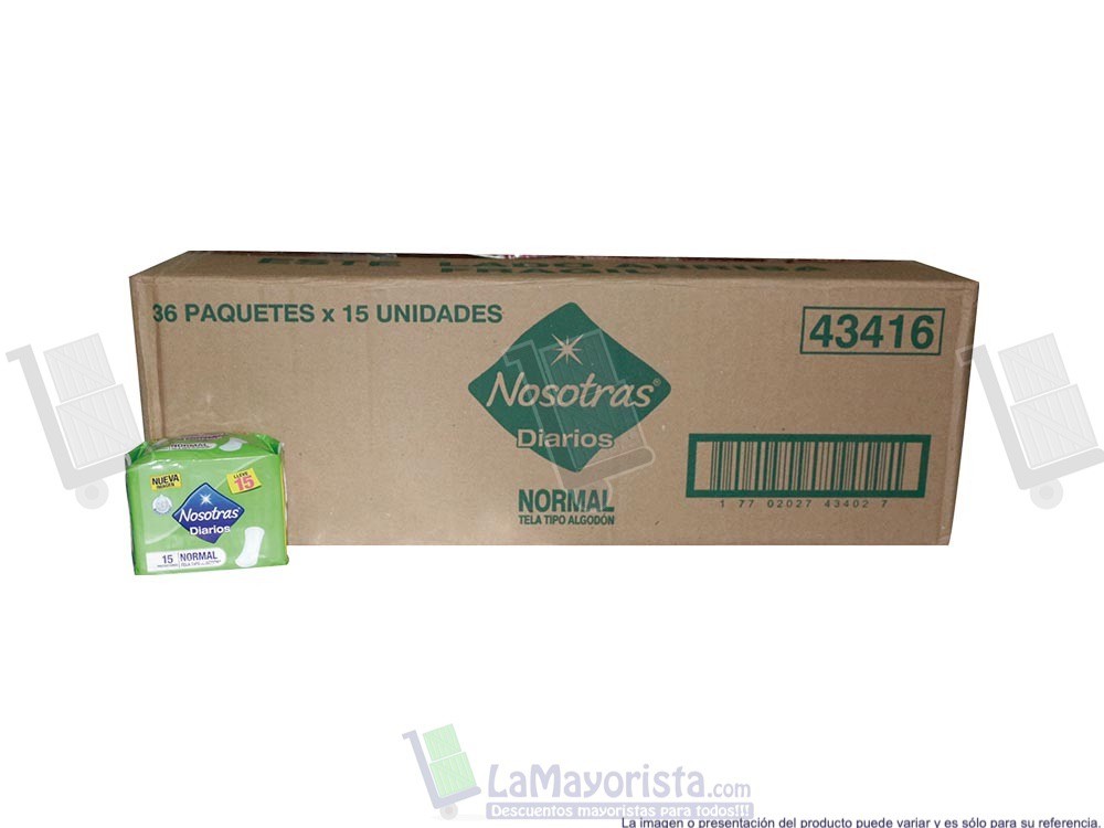 PROTECTOR DIARIO NOSOTRAS X 15