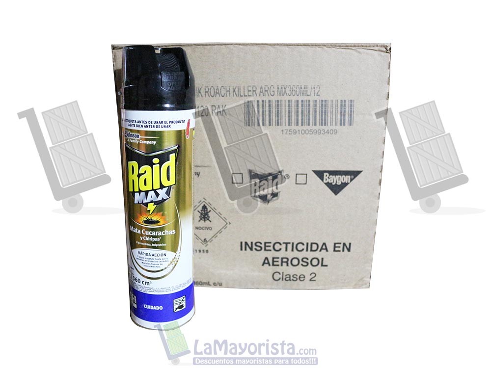 INSECTICIDA RAID MAX  X400ml.