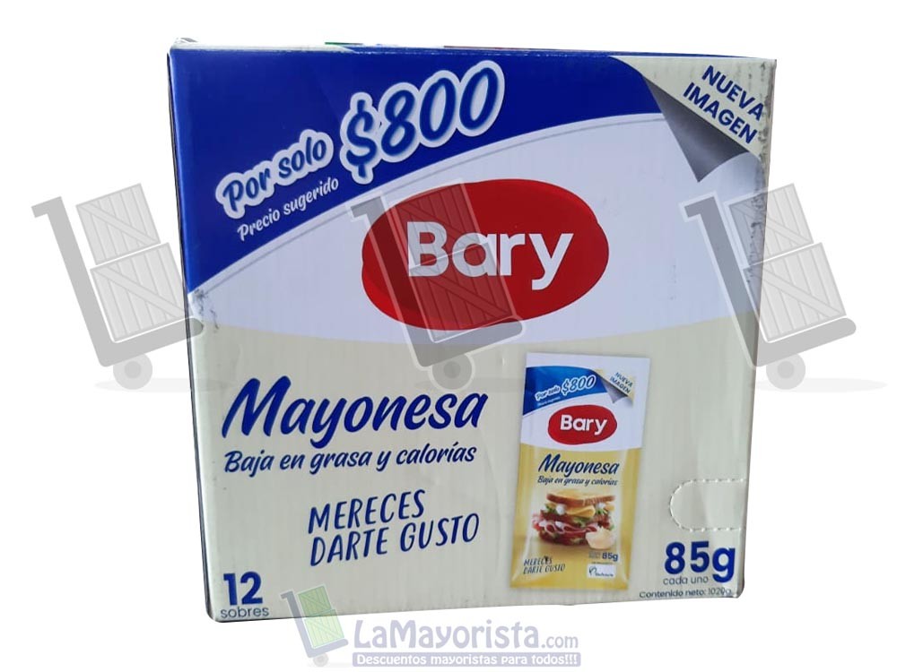 -Al por mayor- Salsa MAYONESA BARY X 85gr.