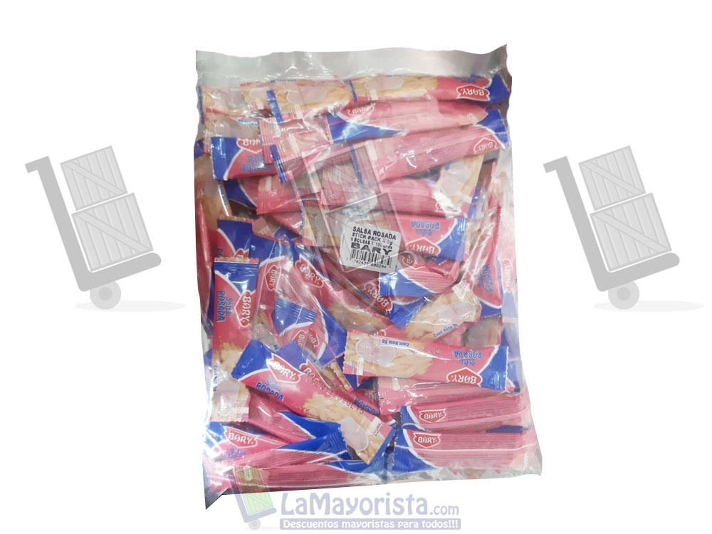-Al por mayor- SALSA ROSADA BARY STICK PACK X 100