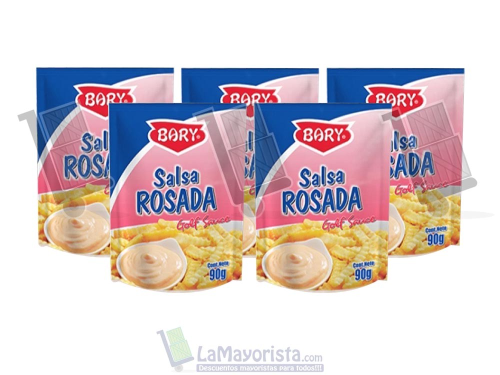 -Al por mayor- SALSA ROSADA BARY 90gr x24 unidades
