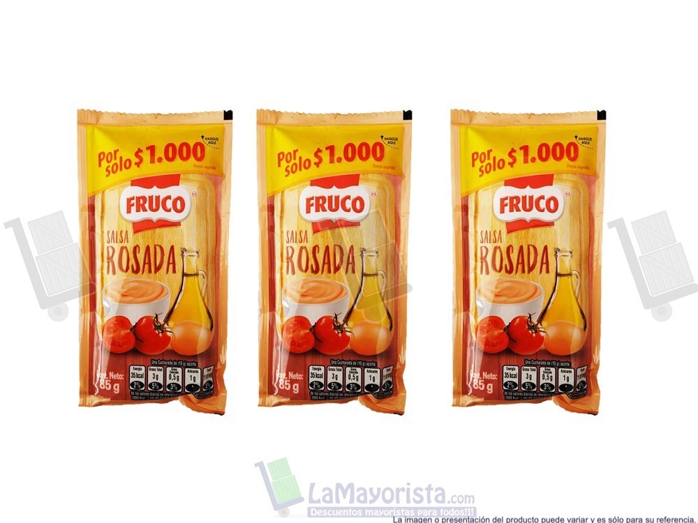 -Al por mayor- Salsa Rosada Fruco 85gr x 12 unidades