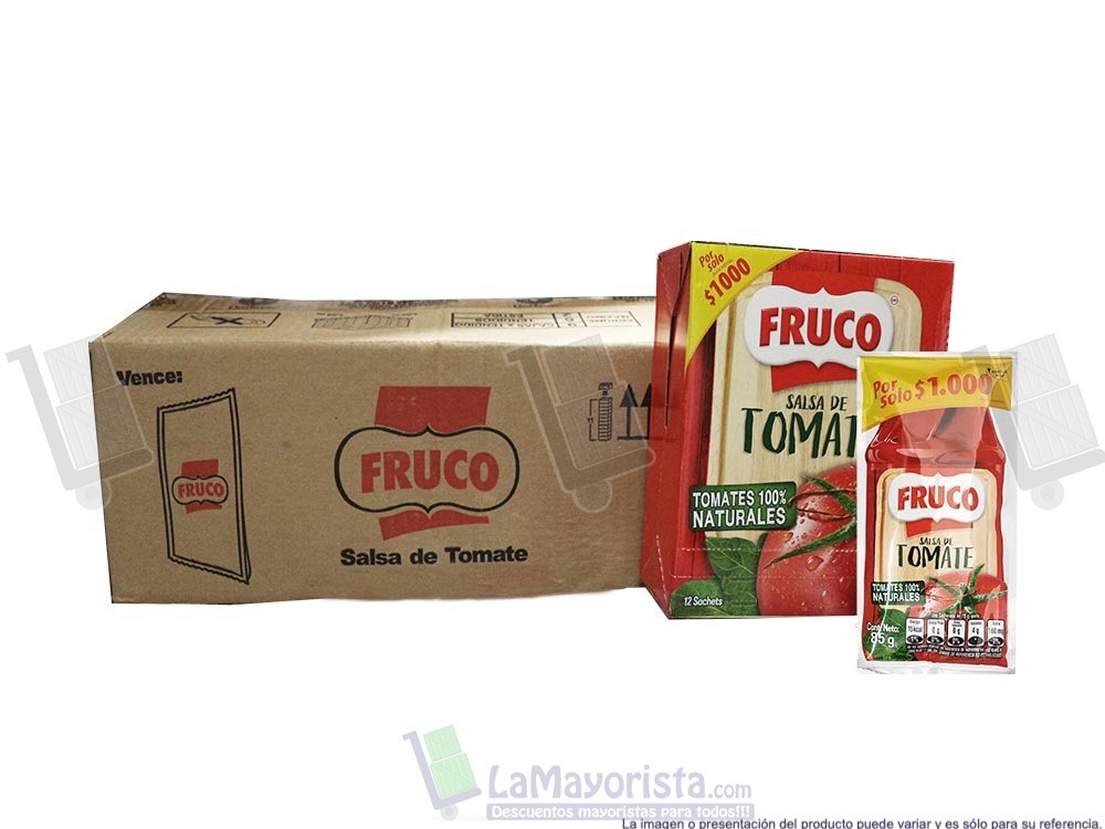 -Al por mayor- Salsa De Tomate Fruco X 85Gr.