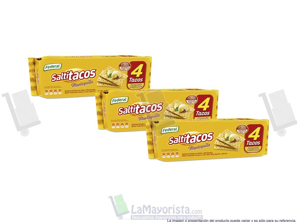 -Al por mayor- Saltitacos Mantequilla 4 Tacos X394G