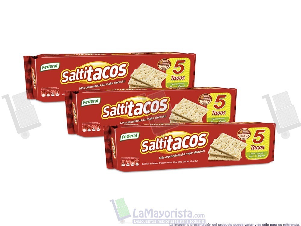 -Al por mayor- Saltitacos 5 Tacos X 500G
