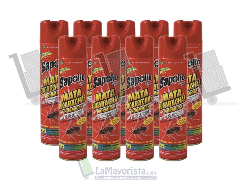 -Al por mayor- INSECTICIDA SAPOLIO CUCARACHAS X360ml.