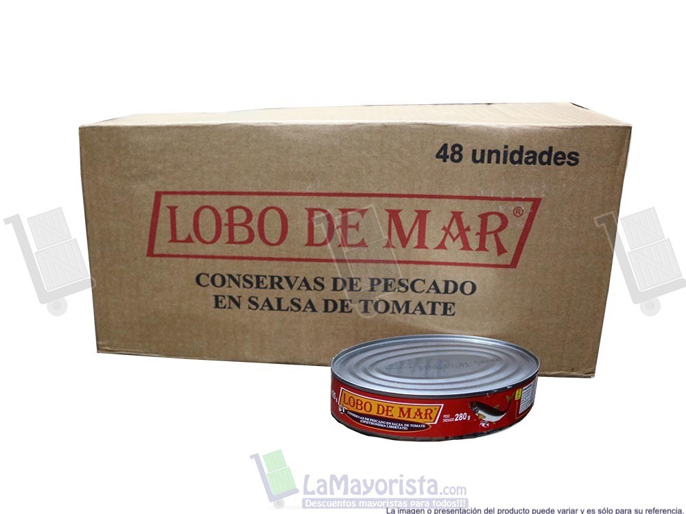 -Al por mayor- Sardina Lobo De Mar Ovalada X 425 gr enlatado