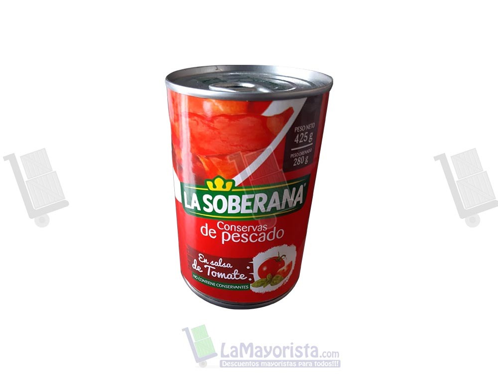 SARDINA SOBERANA CILINDRICA X425gr CJX24