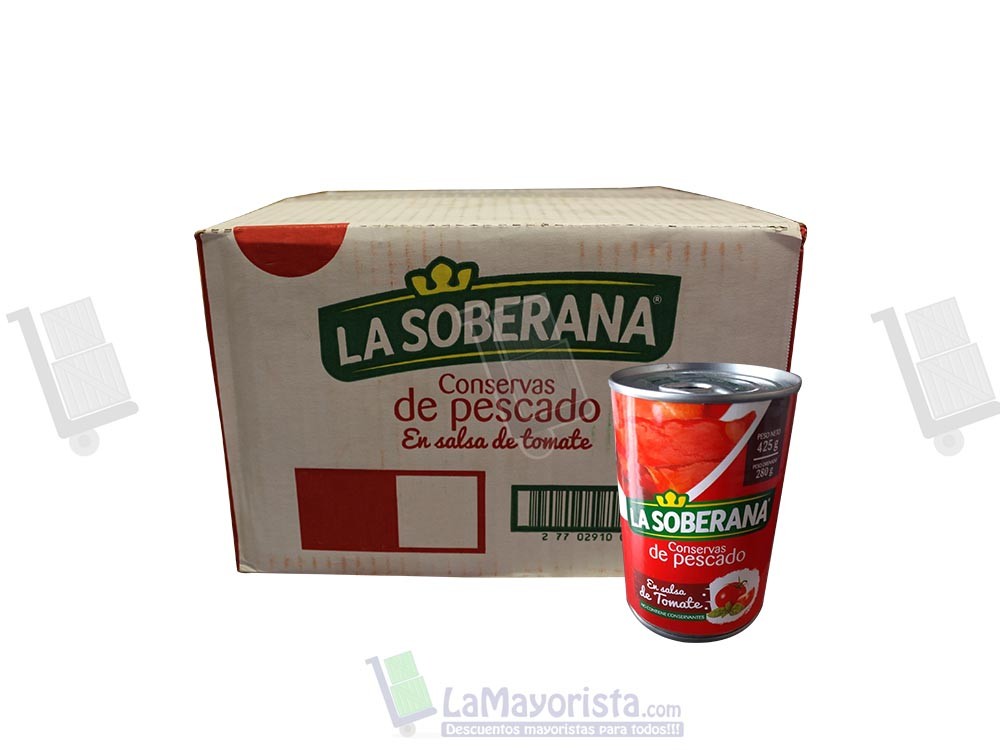 SARDINA SOBERANA CILINDRICA X425gr CJX24