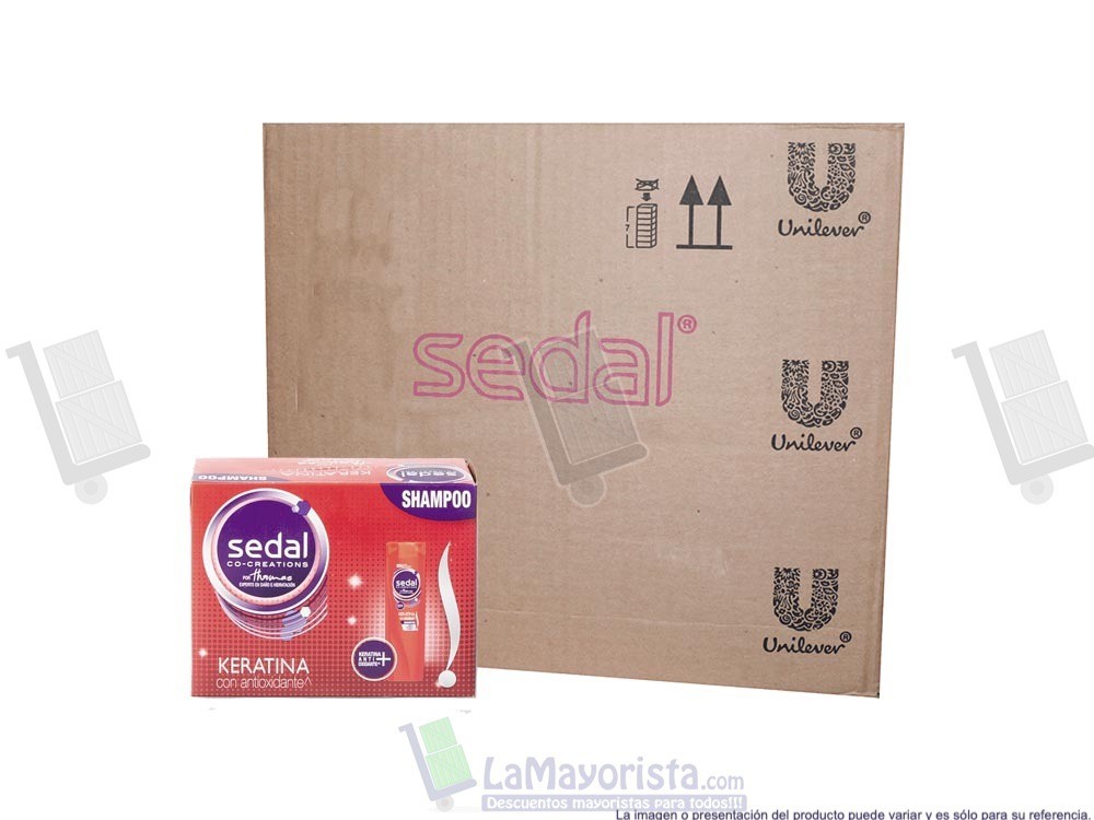 -Al por mayor- Sedal Shampoo Keratina X20 Unidades *360ML
