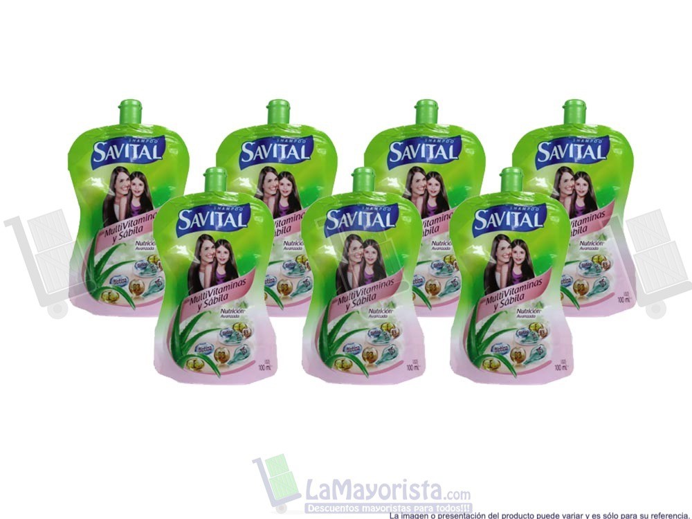 -Al por mayor- Shampoo Savital Vitaminas X100Ml.