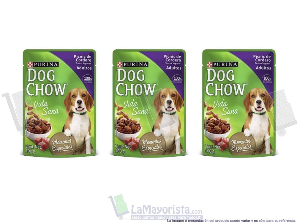 -Al por mayor- Sobre Dogchow Adulto Cordero X100Gr.
