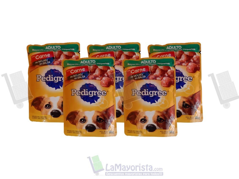 -Al por mayor- SOBRE PEDIGREE ADULTO CARNE X 100gr