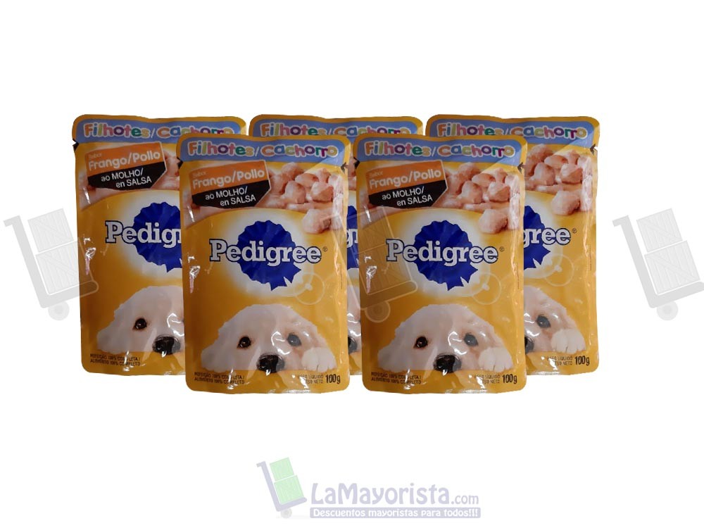 -Al por mayor- SOBRE PEDIGREE CACHORRO POLLO X 100gr