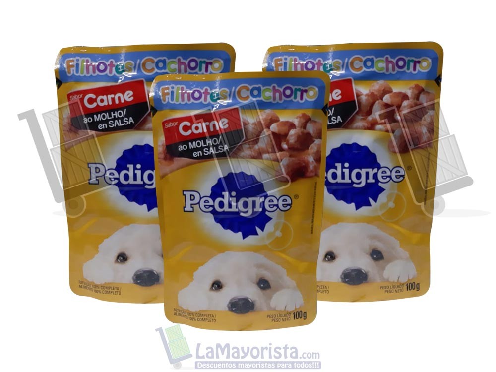 -Al por mayor- SOBRE PEDIGREE CACHORRO CARNE X 100gr