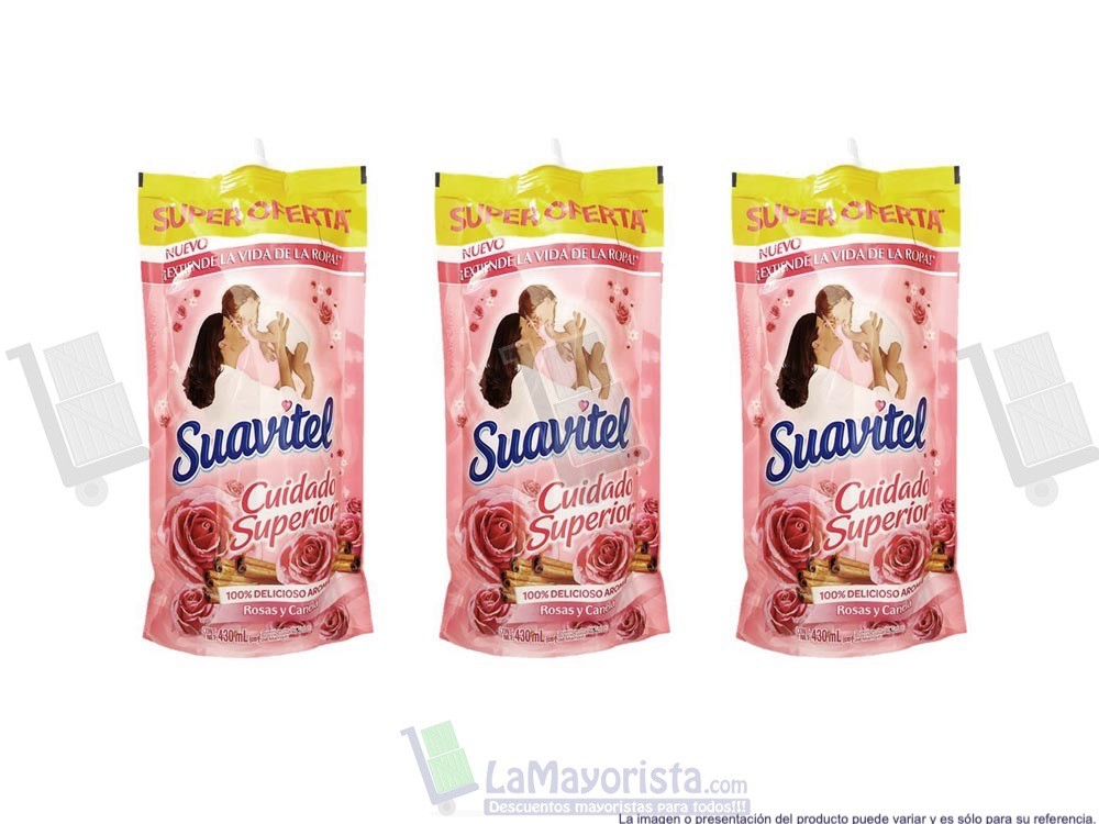 -Al por mayor- Suavitel Rosas Canela X 430Ml.