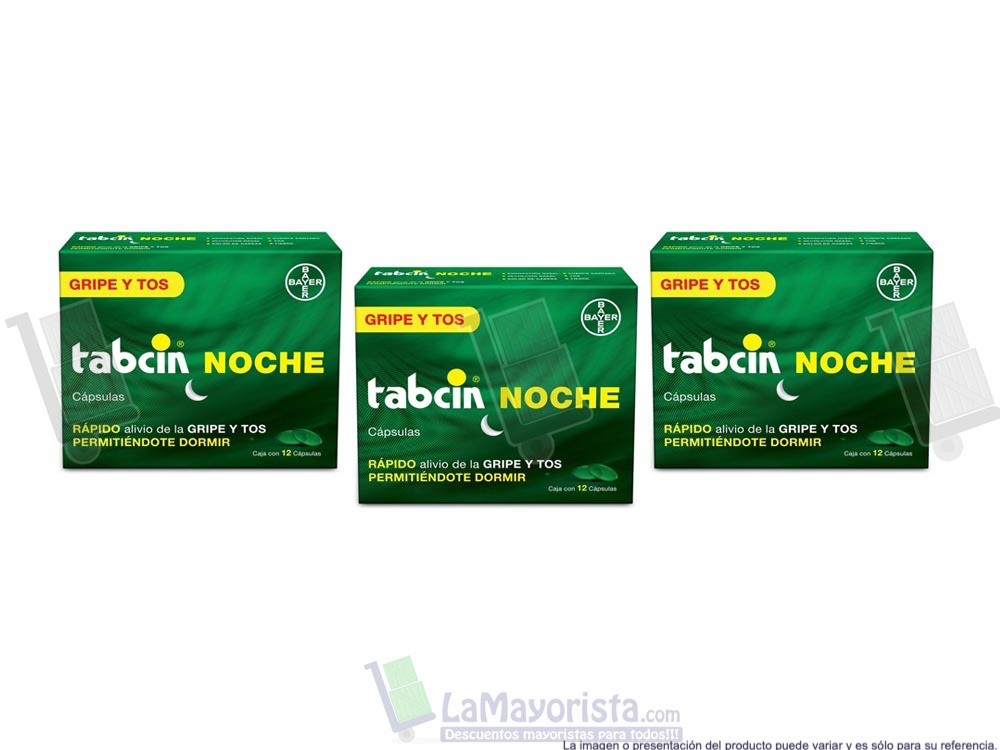 -Al por mayor- Tabcin Capsula Noche X12 unidades