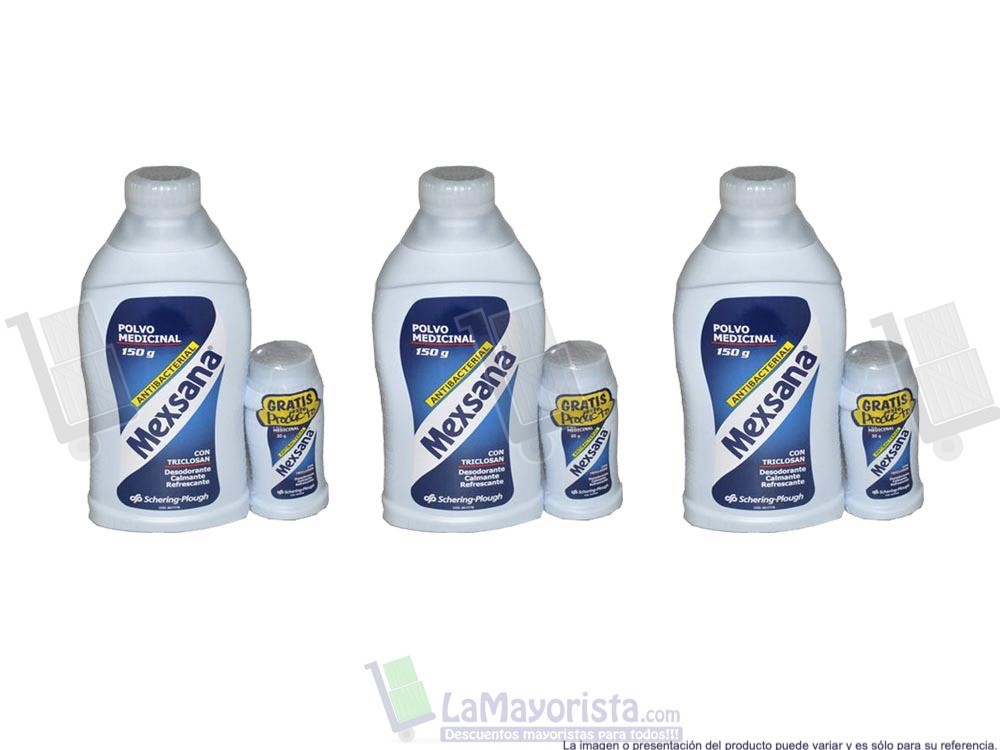 -Al por mayor- Talco Mexsana X150+85Gr.