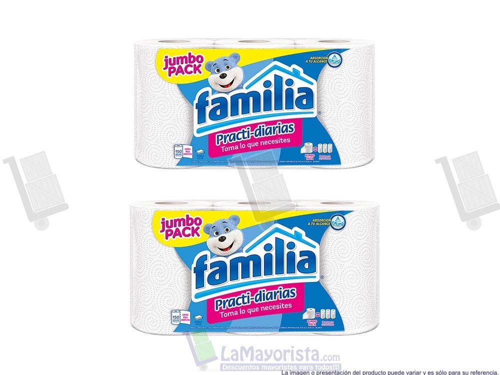 -Al por mayor- Toalla Cocina Familia x3