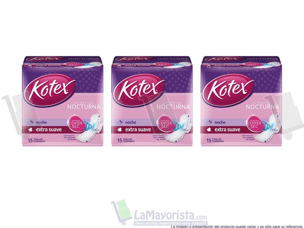 -Al por mayor- Toalla Higiénica Kotex Nocturna