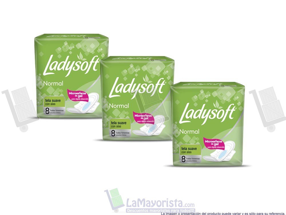 -Al por mayor- Toalla Ladysoft Normal 8